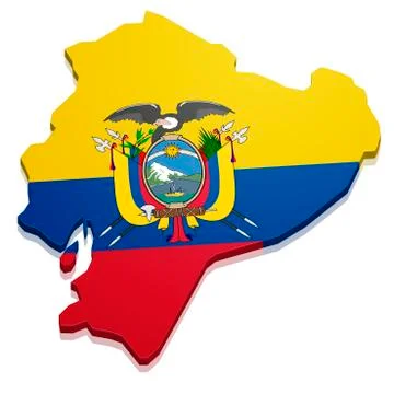 Map ecuador Stock Illustration