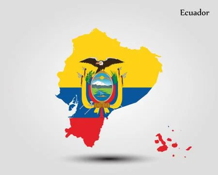 Map of Ecuador Stock Illustration