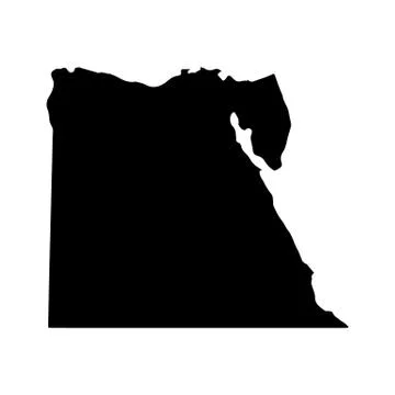 Map of egypt Stock Illustration