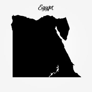 Map of Egypt Illustrazione stock