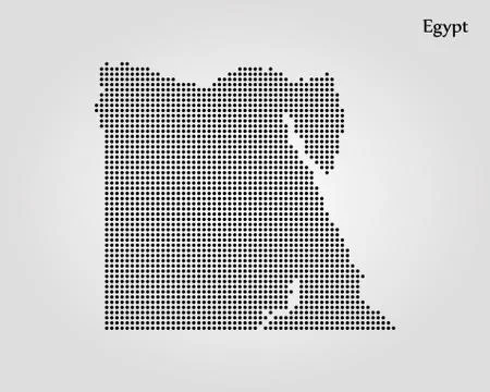 Map of Egypt. Vector illustration. World map 스톡 일러스트