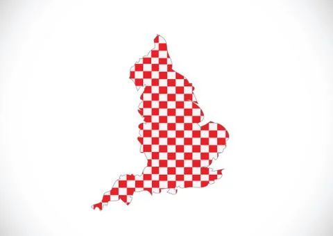 Map of  england  decorative idea design Stock Illustration