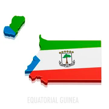 Map Equatorial Guinea Stock Illustration