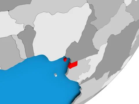Map of Equatorial Guinea Stock Illustration