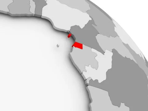 Map of Equatorial Guinea Stock Illustration