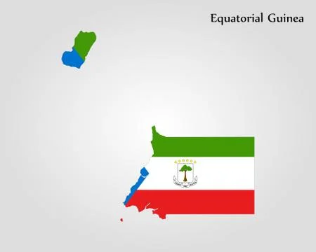 Map of Equatorial Guinea Stock Illustration