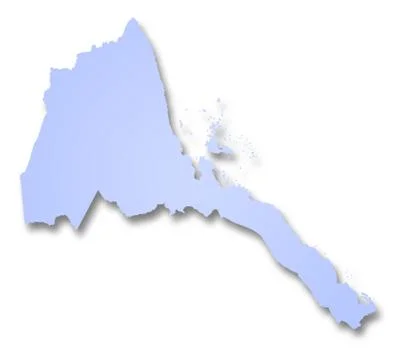 Map of Eritrea Stock Illustration