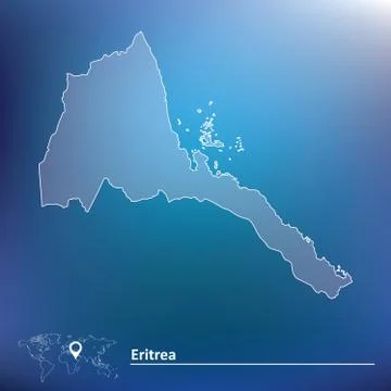 Map of Eritrea Stock Illustration