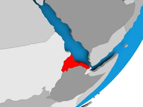 Map of Eritrea Ilustración de archivo