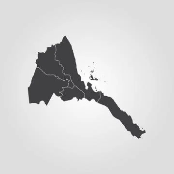 Map of Eritrea Stock Illustration