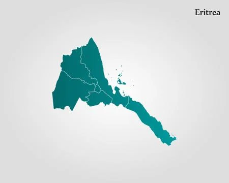 Map of Eritrea Stock Illustration