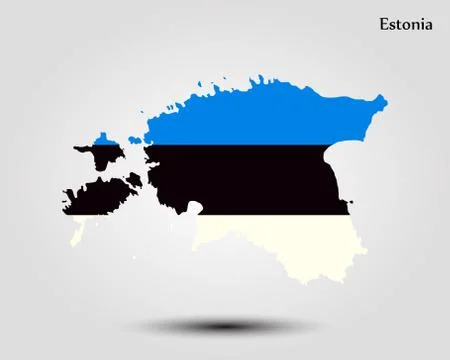 Map of Estonia Stock Illustration