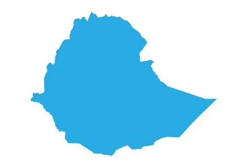 Map of ethiopia. High detailed vector map - ethiopia. Stock Illustration
