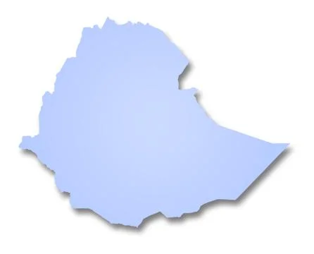 Map of Ethiopia Stock Illustration