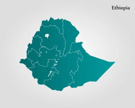 Map of Ethiopia Stock-Illustration