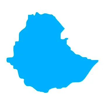 Map of Ethiopia Stock Illustration