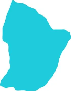 Map EUFrench Guiana MAP in Blue, Country Map, French Guiana, Border Map, Bo.. Stock Illustration