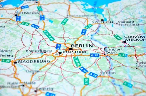 The map of Europe - Berlin Stock Photos