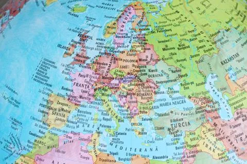 Map europe Stock Photos
