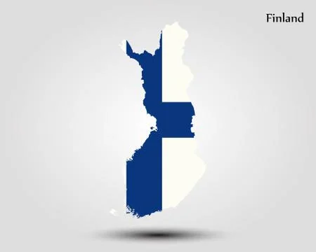 Map of Finland Stock-Illustration