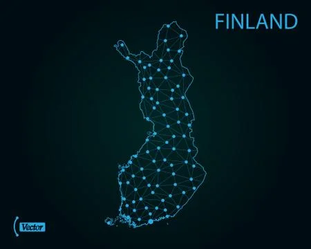 Map of Finland. Vector illustration. World map Stock Illustration