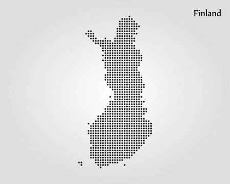 Map of Finland. Vector illustration. World map Stock Illustration