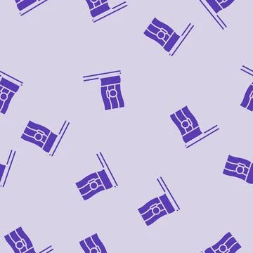 Map flag glyph seamless pattern Illustrazione stock