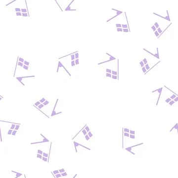 Map flag glyph vector seamless pattern Illustrazione stock