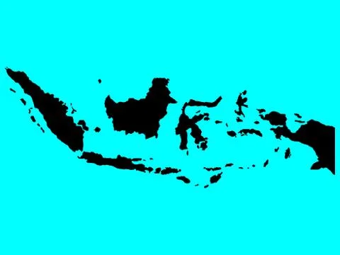 Map Flag Indonesia Vector illustration. Eps 10 Stock Illustration