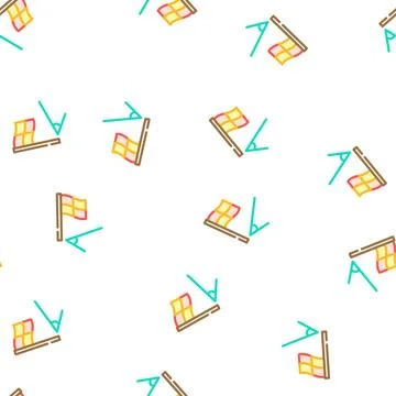 Map flag vector seamless pattern イラスト素材