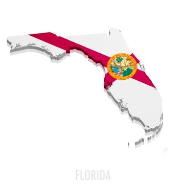 Map of Florida Stock Illustration