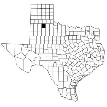 Map of Floyd County in Texas state on white background. single County map h.. Stock Illustration