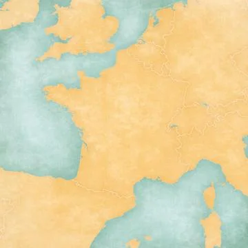 Map of France - blank map Illustrazione stock