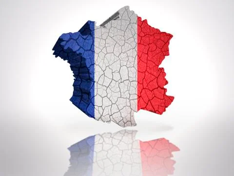Map of  France Illustrazione stock