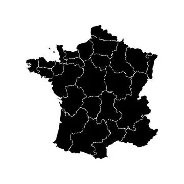 Map of France Stock Illustration