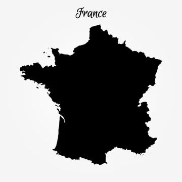 Map of France Stock Illustration