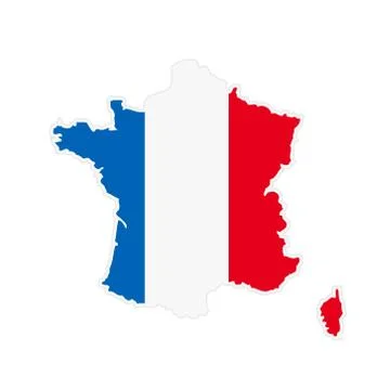 Map of France Stock Illustration