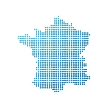 Map of France 스톡 일러스트