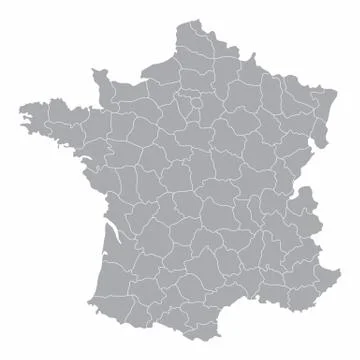 Map of France Stock Illustration
