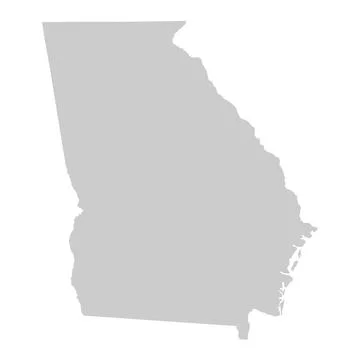 Map of Georgia, GA Stock Illustration