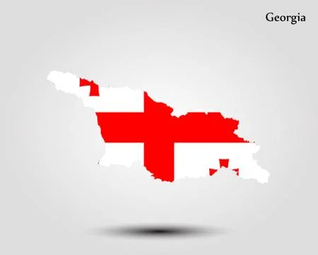 Map of Georgia Stock Illustration