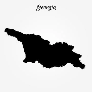 Map of Georgia Stock Illustration