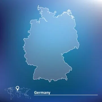 Map of Germany Stock Illustration