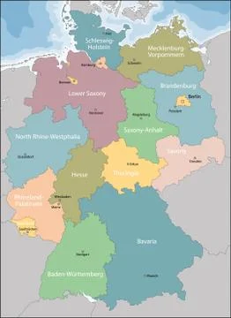 Map of Germany Stock Illustration