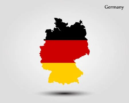 Map of Germany Stock Illustration