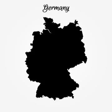 Map of Germany Stock Illustration