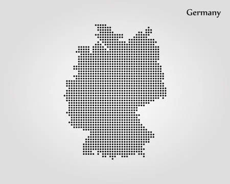 Map of Germany. Vector illustration. World map Stock Illustration