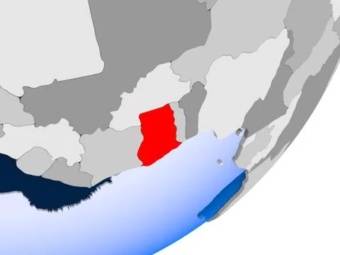 Map of Ghana Stock Illustration