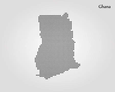 Map of Ghana. Vector illustration. World map Stock Illustration