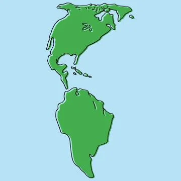 Map, globe icon. Vector illustration of map america. Globe, Earth, map hand d 스톡 일러스트